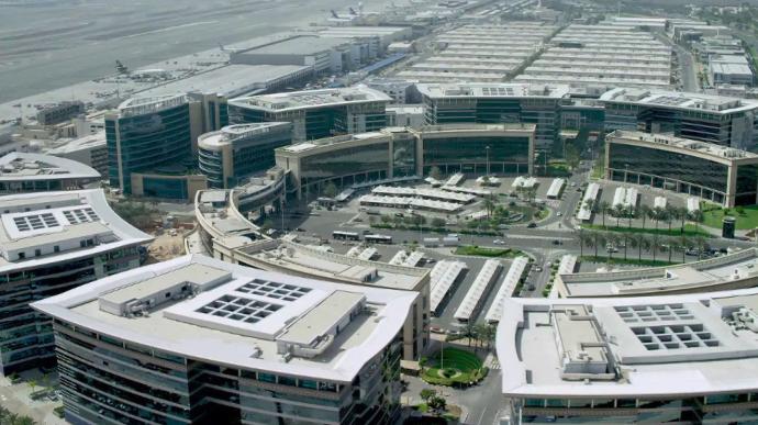 Photo of a free zone area in Dubai where fast company formation can be made